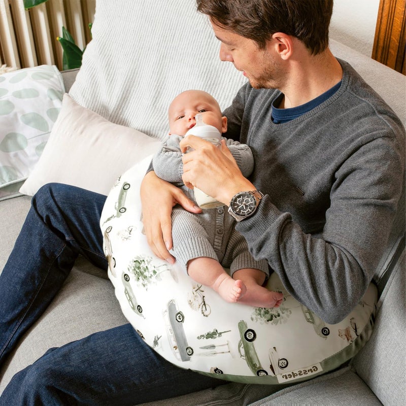 GRSSDER Nursing Pillow Cover Stretchy Minky Removable Nursing Covers for Breastfeeding Pillows, Ultra Soft Comfortable Slipcover for Boy and Girls - Image 5